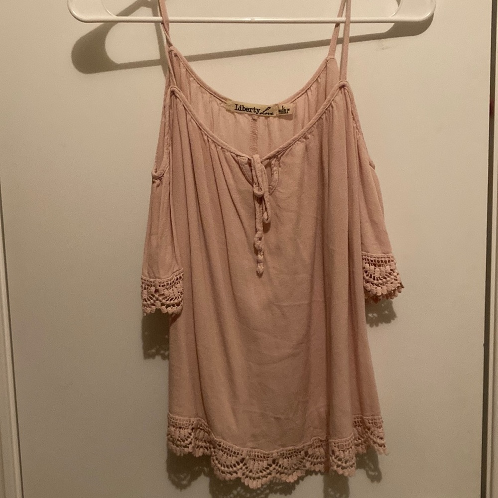 Light pink liberty love shirt